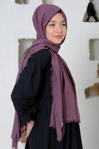 Silk Home Maxi Koton Şal Mürdüm 70001-21