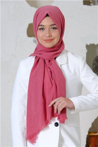 Silk Home Maxi Koton Şal Pembe 70001-10