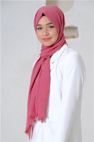 Silk Home Maxi Koton Şal Pembe 70001-10
