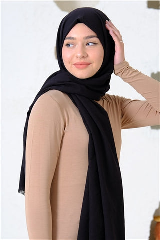 Silk Home Maxi Koton Şal Siyah 70001-32