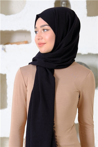 Silk Home Maxi Koton Şal Siyah 70001-32