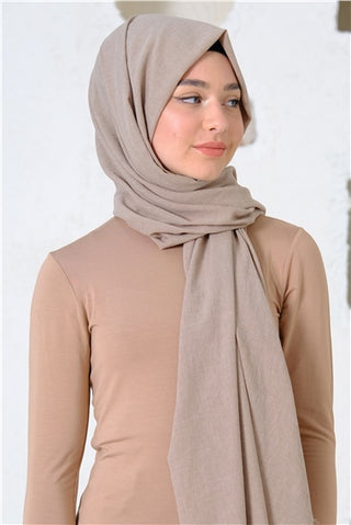 Silk Home Maxi Cotton Scarf, Mink 70001-16