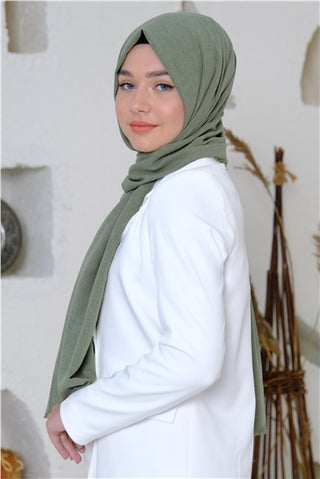 Silk Home Maxi Cotton Scarf Green 70001-05