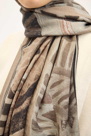 Urban Hours Art Açık Vizon Mayda Şal 190x70 - Mayda Şal - | Silk Home