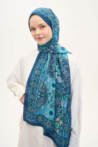 Urban Hours Harmony Navy Blue Mayda Shawl 190x70