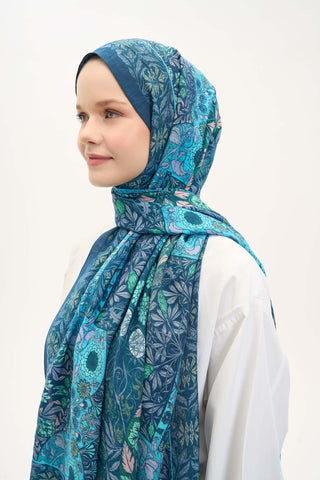 Urban Hours Harmony Navy Blue Mayda Shawl 190x70
