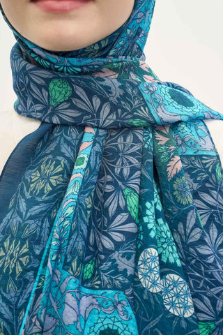 Urban Hours Harmony Navy Blue Mayda Shawl 190x70