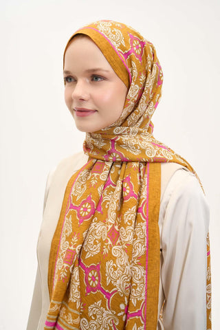 Urban Hours Luvia Taba Mayda Şal 190x70 - Mayda Şal - | Silk Home