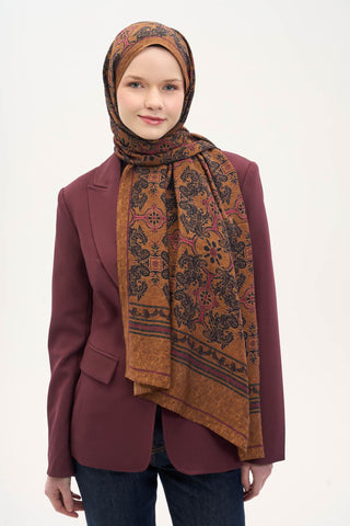 Urban Hours Luvia Taba Mayda Şal 190x70 - Mayda Şal - | Silk Home