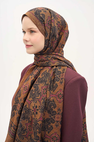 Urban Hours Luvia Taba Mayda Şal 190x70 - Mayda Şal - | Silk Home