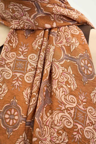 Urban Hours Luvia Tarçın Mayda Şal 190x70 - Mayda Şal - | Silk Home