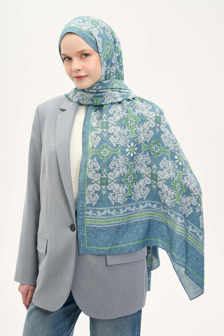 Urban Hours Luvia Pastel Mavi Mayda Şal 190x70 - Mayda Şal - | Silk Home