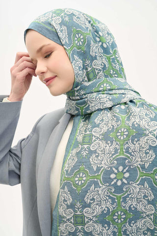 Urban Hours Luvia Pastel Mavi Mayda Şal 190x70 - Mayda Şal - | Silk Home