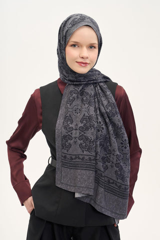 Urban Hours Luvia Antrasit Mayda Şal 190x70 - Mayda Şal - | Silk Home