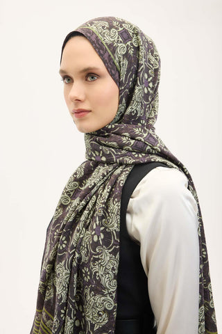 Urban Hours Luvia Mürdüm Mayda Şal 190x70 - Mayda Şal - | Silk Home