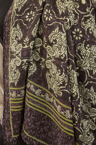 Urban Hours Luvia Mürdüm Mayda Şal 190x70 - Mayda Şal - | Silk Home