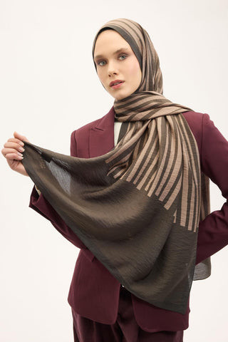 Urban Hours Orya Acı Kahve Mayda Şal 190x70 - Mayda Şal - | Silk Home