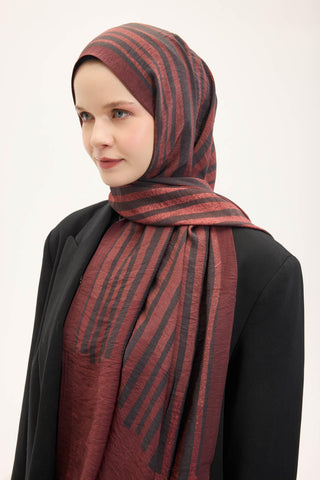 Urban Hours Orya Bordo Mayda Şal 190x70 - Mayda Şal - | Silk Home