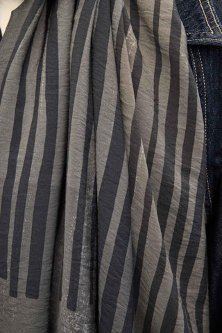 Urban Hours Orya Koyu Gri Mayda Şal 190x70 - Mayda Şal - | Silk Home