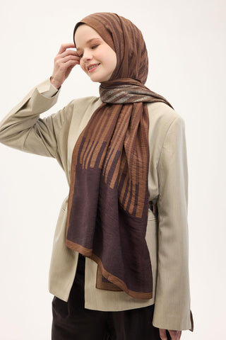 Urban Hours Orya Mürdüm Mayda Şal 190x70 - Mayda Şal - | Silk Home