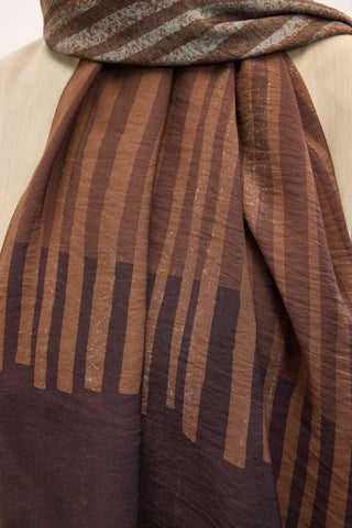 Urban Hours Orya Mürdüm Mayda Şal 190x70 - Mayda Şal - | Silk Home