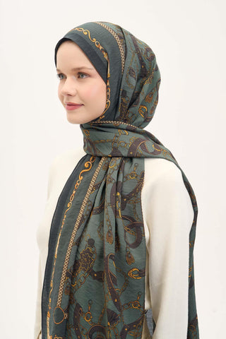 Urban Hours Liora Çam Yeşil Mayda Şal 190x70 - Mayda Şal - | Silk Home