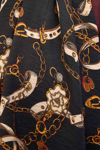 Urban Hours Liora Koyu Siyah Mayda Şal 190x70 - Mayda Şal - | Silk Home