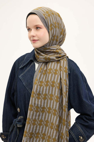Urban Hours Lumera Hardal Mayda Şal 190x70 - Mayda Şal - | Silk Home