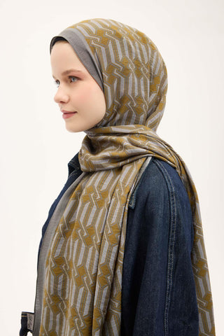 Urban Hours Lumera Hardal Mayda Şal 190x70 - Mayda Şal - | Silk Home