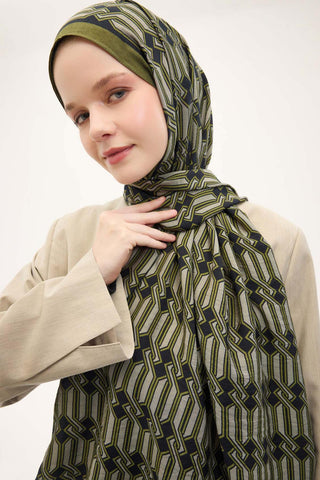 Urban Hours Lumera Avokado Yeşili Mayda Şal 190x70 - Mayda Şal - | Silk Home