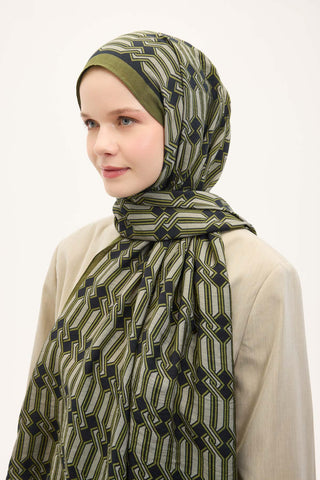 Urban Hours Lumera Avokado Yeşili Mayda Şal 190x70 - Mayda Şal - | Silk Home