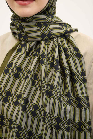 Urban Hours Lumera Avokado Yeşili Mayda Şal 190x70 - Mayda Şal - | Silk Home