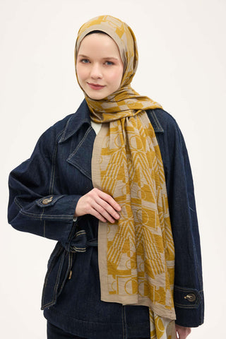 Urban Hours Harmony Navy Blue Mayda Shawl 190x70