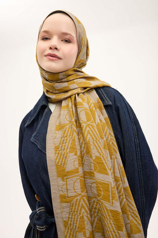 Urban Hours Harmony Navy Blue Mayda Shawl 190x70