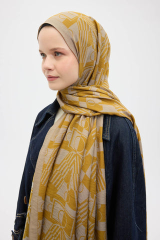 Urban Hours Harmony Navy Blue Mayda Shawl 190x70