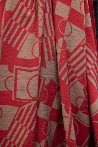 Urban Hours Elvora Kırmızı Mayda Şal 190x70 - Mayda Şal - | Silk Home