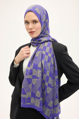 Urban Hours Elvora Mor Mayda Şal 190x70 - Mayda Şal - | Silk Home