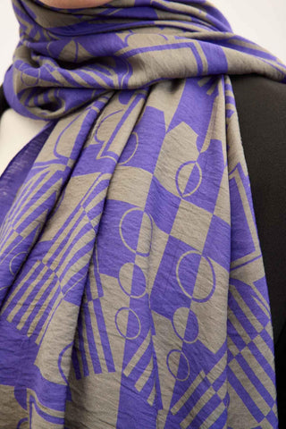Urban Hours Elvora Mor Mayda Şal 190x70 - Mayda Şal - | Silk Home