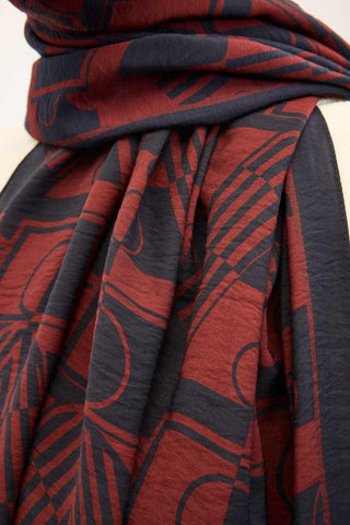 Urban Hours Elvora Gece Mavisi Mayda Şal 190x70 - Mayda Şal - | Silk Home