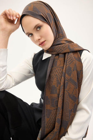 Urban Hours Harmony Navy Blue Mayda Shawl 190x70