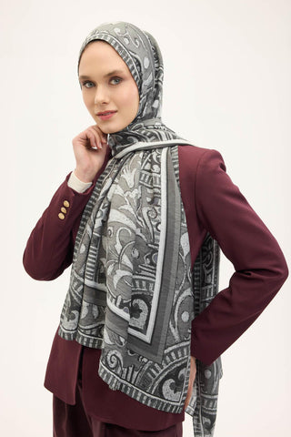 Urban Hours Harmony Navy Blue Mayda Shawl 190x70