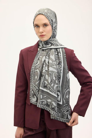 Urban Hours Harmony Navy Blue Mayda Shawl 190x70