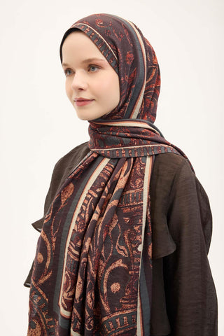 Urban Hours Harmony Navy Blue Mayda Shawl 190x70