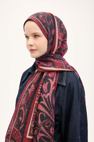Urban Hours Harmony Navy Blue Mayda Shawl 190x70