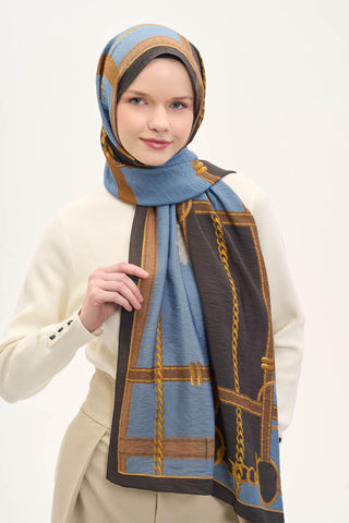 Urban Hours Harmony Navy Blue Mayda Shawl 190x70