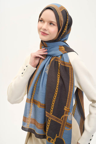 Urban Hours Harmony Navy Blue Mayda Shawl 190x70