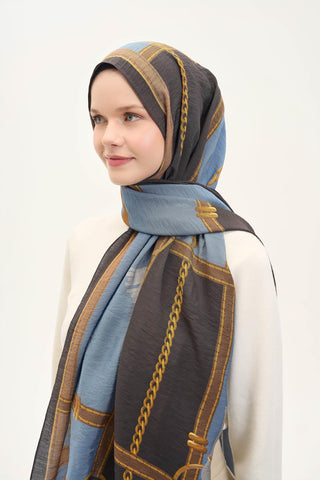 Urban Hours Harmony Navy Blue Mayda Shawl 190x70