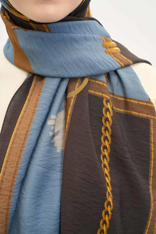 Urban Hours Harmony Navy Blue Mayda Shawl 190x70