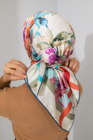 Silk Home Micro Saten Eşarp 28006-07