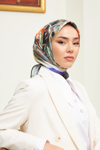 Silk Home Micro Saten Eşarp 28007-06